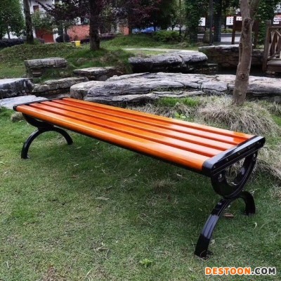 奥缘体育专业生产户外休闲椅 公园座椅 防腐木室外长坐凳 小区休息排椅