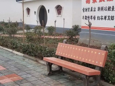 唐盛休闲座椅 公园长凳水泥仿木靠背椅 户外广场休闲椅