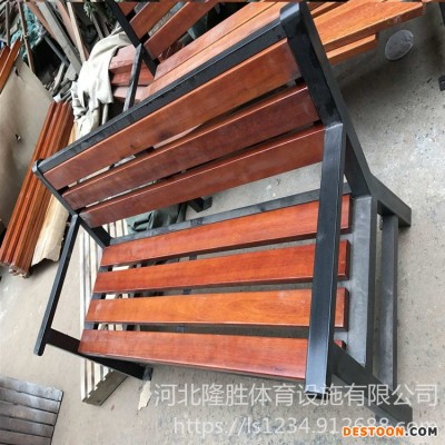 防腐木公园椅 隆胜体育 木质休闲椅  户外公园椅 可来图定做