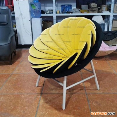 The Quetzal Armchair北欧简约现代花瓣椅向日葵休闲椅创意单椅丹麦设计雨桐沙发厂