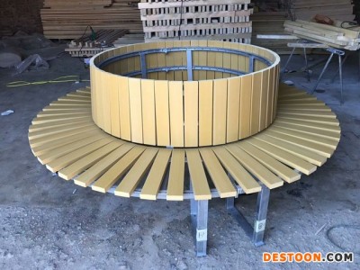 沧州奥缘体育 公园椅 木制休闲椅 铁木长椅