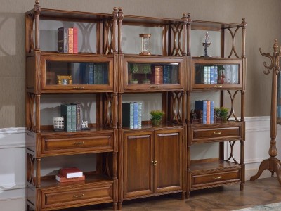书柜  书架  实木家具    美式家具  蔻郡家具工厂直销   全屋定制