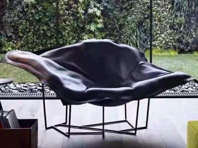 简约现代金属休闲座椅家用懒人客厅阳台躺椅创意意大名师设计沙发椅意雨桐玻璃钢休闲椅