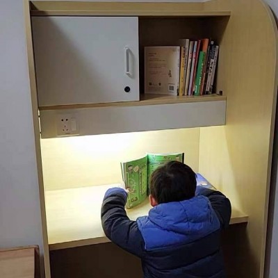 漯河共享自习室带书架阅读灯的桌子定做众思创家具