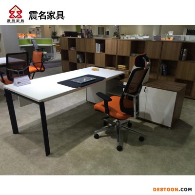 上海 办公家具 厂家直销 老板桌经理桌 主管办公桌 震名家具SH-BD7018-ANG-M16D