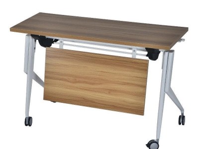 折叠培训桌、移动带轮子、翻转长条桌、会议桌、办公桌板式、洽谈桌、电脑桌子