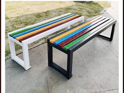 彩色公园长椅 公共休闲座椅耐腐蚀耐高温休闲椅品质看得见