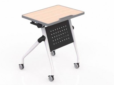 厂家直销 折叠培训桌 移动带轮子会议桌 翻转长条办公桌 培训桌椅组合可定制