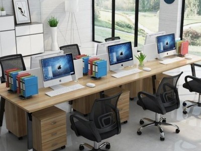 办公家具职员办公桌 现代简约屏风工位2/4四人位组合创意员工桌椅