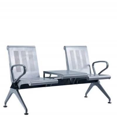 机场椅厂家车站等候椅碳钢喷塑机场椅三人位排椅加茶几板等候椅