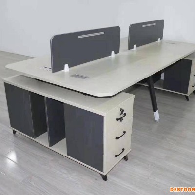 厂家直供现代简约板式办公桌渭南市电脑职工屏风工作位