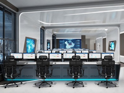 康曼德CMD-C监控操作台简约现代时尚指挥中心大型控制台办公会议桌调度工作台