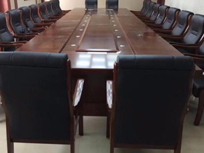 油漆 红木 实木皮会议桌 大型会议桌 多媒体会议桌 长方形椭圆形会议桌