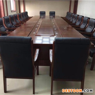 油漆 红木 实木皮会议桌 大型会议桌 多媒体会议桌 长方形椭圆形会议桌