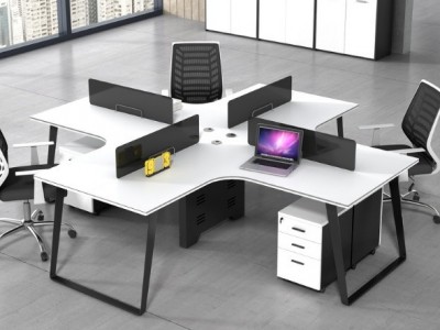 齐欧  简约办公桌现代职员办公卡座电脑工作设计师桌椅合家具桌椅多组