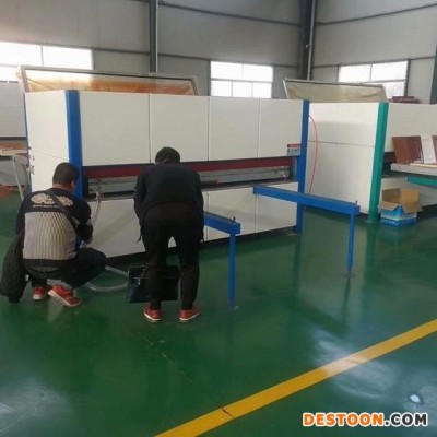 钢质文件柜木纹转印设备  铁皮文件柜热转印机厂家  金属木纹转印厂家