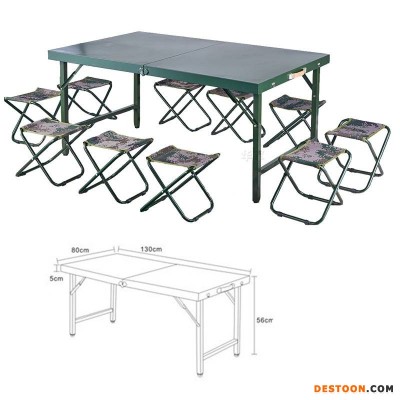 现货供应 野战折叠桌便携式折叠餐桌 户外会议桌 8人餐桌结实耐用