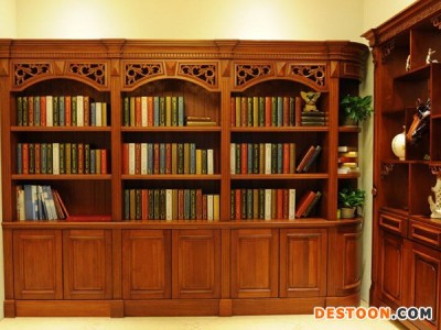 声誉好的书柜供应商推荐 实木书柜