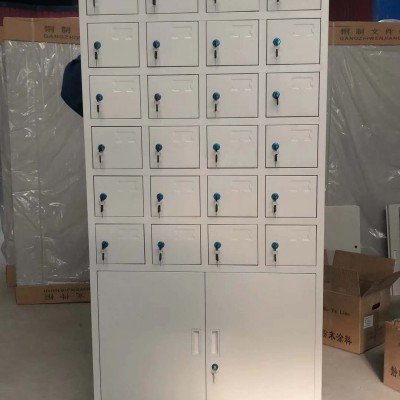 钢制带锁玻璃文件柜扣手银行以及