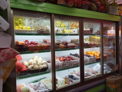 DOYOSL东洋商冷超市冷藏展示柜 水果保鲜柜价格 性能稳定 广州白云区水果冷藏柜公司 性价比极高加厚保温层板