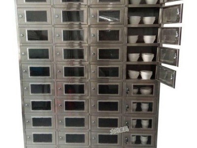东莞高埗多格不锈钢碗柜40格员工放碗柜食堂不锈钢厨房设备