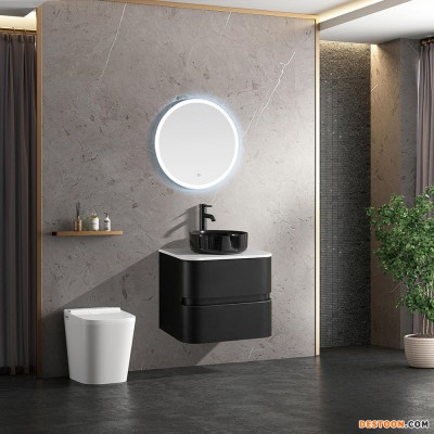 艾帕卫浴 现代简约 洗漱台吊柜 浴室柜 北欧 带灯 镜柜组合 镜子 卫浴柜  AP-X253