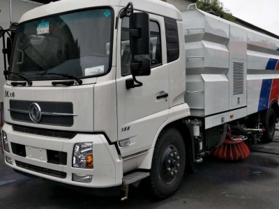 国五道路洗扫车 东风天锦扫路车 水箱3立方 垃圾箱9立方 洗扫车厂家图1
