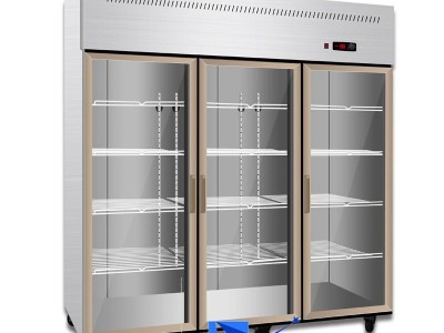 玻璃门保鲜柜 蔬菜水果立式冷藏柜 超市展示冷柜