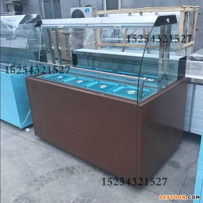 中意创展-徐州市开心猫串串展示柜阶梯式分层2排 风冷上开口棒棒鸡串串自选冷藏柜