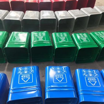 分类垃圾桶 定做 垃圾箱内筒 铁皮垃圾箱 镀锌板垃圾桶 15L垃圾箱 津环亚牌