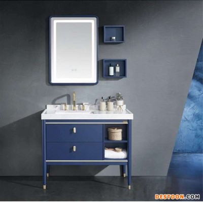 艾帕卫浴 镜子 浴室柜  镜柜组合  洗漱台吊柜 卫浴柜 带灯 现代简约 北欧 AP-X230