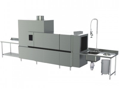 华菱洗碗机 HDW-300洗碗机 商用隧道式洗碗机 全自动洗碗机 通道传篮式洗碗机图1