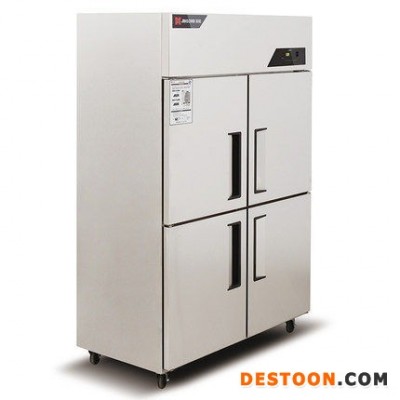 金松四门双温冰箱QB1.0L4HU 金松四门直冷冰箱 金松四门冷冻冷藏柜 商用不锈钢厨房冷柜