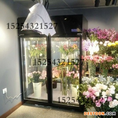 中意创展-上置鲜花柜三面玻璃展示柜鲜花保鲜柜冷藏柜立风柜陈列柜