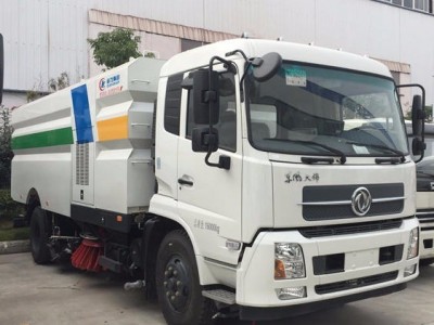 12吨垃圾箱扫路车 吸尘车质量有保证图1