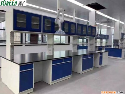 山东鑫广实验台厂家 实验台吊柜 实验室实验台 全钢实验台