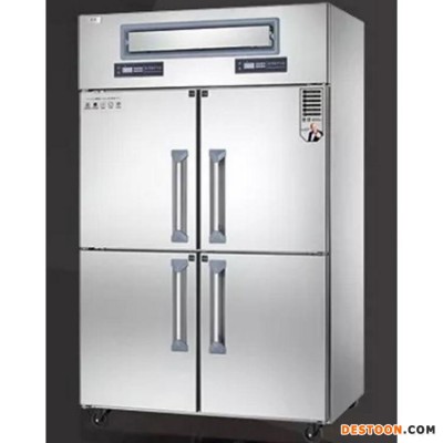 鼎美四门冰箱BRF4 鼎美四门双温冰柜 工程款商用四门冷柜 不锈钢冷冻冷藏柜