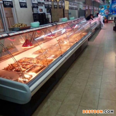 广州熟食柜 直冷熟食展示柜定制 超市熟食冷藏柜定做 卤菜熟食保鲜柜厂家直销