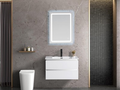 艾帕卫浴  镜柜组合  卫浴柜 洗漱台吊柜 北欧 现代简约 带灯 镜子 浴室柜   AP-X238
