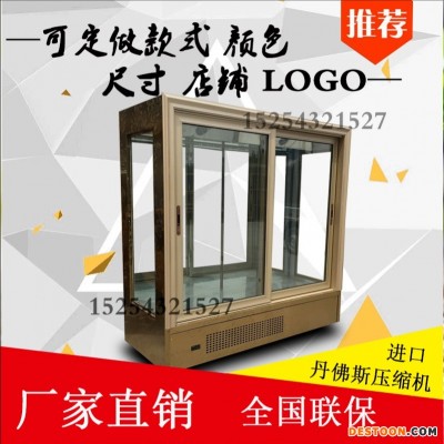 中意创展-四川资阳 立式三面玻璃鲜花店花艺坊展示冷藏柜保湿