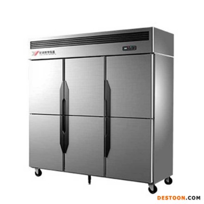 银都商用冰箱 JBL0561六门单温冰箱 单温冷藏冰箱 不锈钢厨房冰箱 单机单温冷藏柜 六门商用冰箱