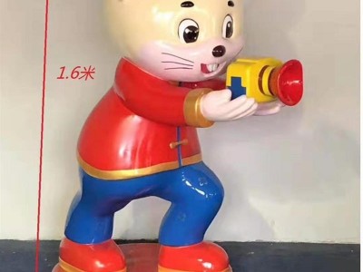 玻璃钢模型塑雕幼儿园小区摆件庭院厨 通玻璃钢垃圾桶装饰品无盖