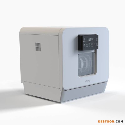 XJ01家用洗碗机小型台式免安装洗碗机4套杀菌烘干台上智能刷碗机