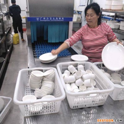 餐饮食堂配送中心洗碗机 大型洗碗机厂家直销 餐具卫生保障又健康