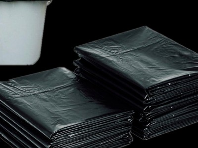 厂家批发加厚环卫专用平口一次性垃圾桶垃圾袋90*100黑色 可定制