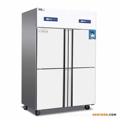 奥斯特冰箱TRF4 奥斯特四门双温冰箱 全钢铜管4门冷冻冷藏柜 商用厨房冷柜