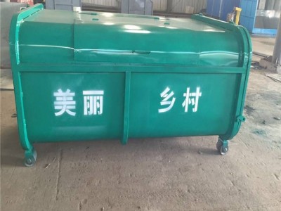 宁夏 钩臂式垃圾箱 Q235碳钢垃圾箱 勾臂垃圾箱一手货源图1