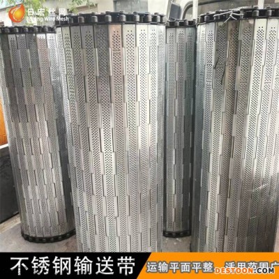 果蔬清洗塑料输送网洗碗机网带 链片式耐磨损铁网