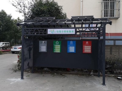 专业生产 垃圾分类亭 智能垃圾分类箱 广告垃圾箱 分类垃圾箱 批发价格图1