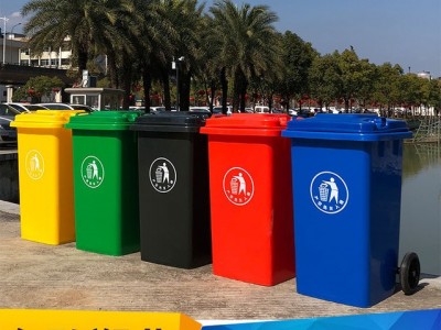 四分类垃圾桶 湖北 100L 环卫垃圾桶 适用小区物业 路边街道 物业分类垃圾桶 小区垃圾桶